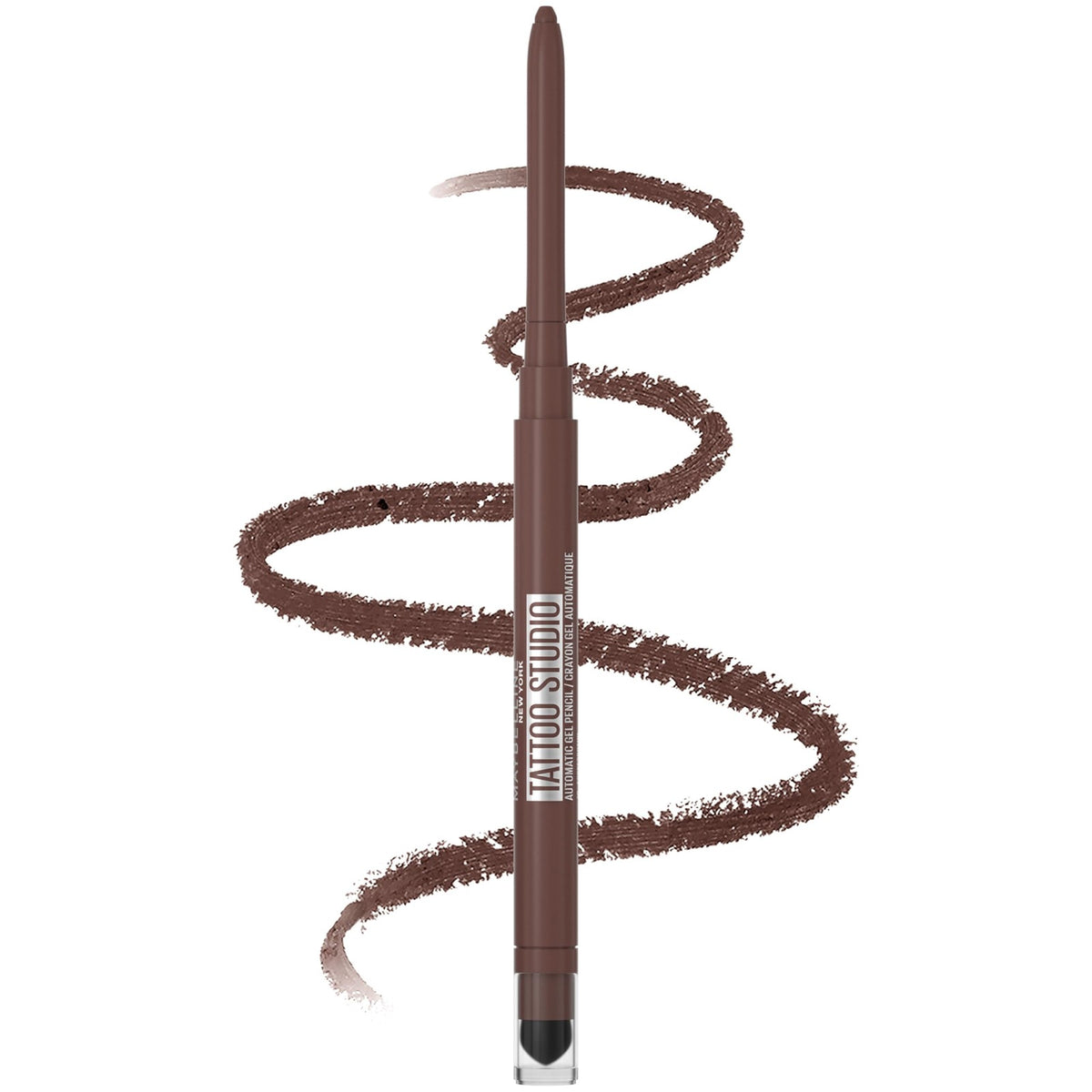 Waterproof Gel Eyeliner Pencil Smokey Brown Blendable Long-Lasting 0.01oz