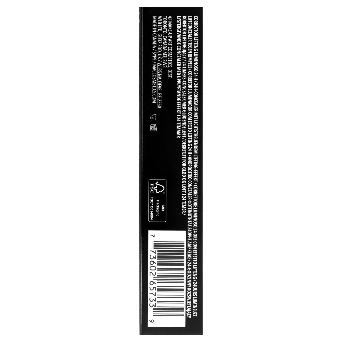 MAC 24HR Luminous Concealer NW18 Beige - Medium Buildable Coverage