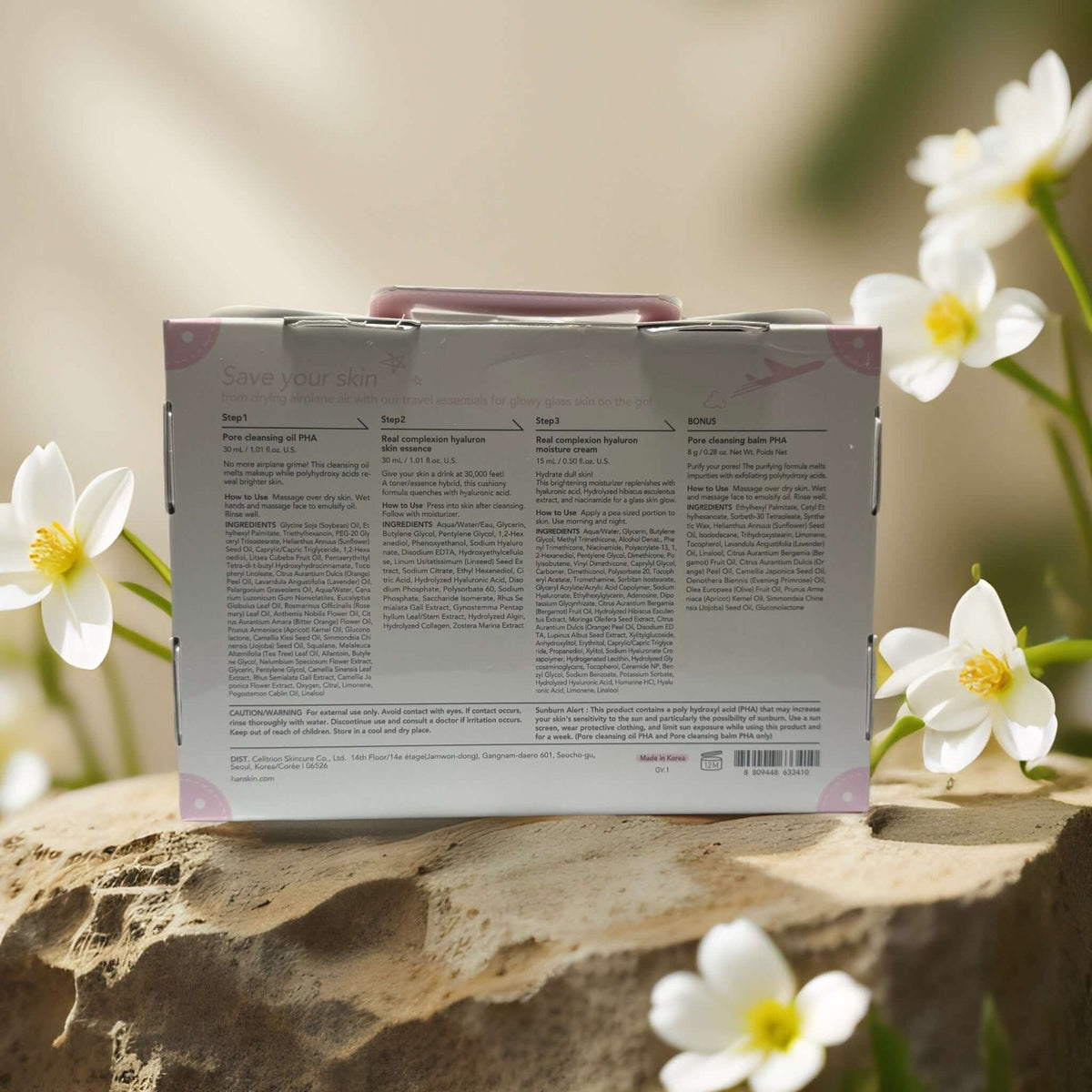 Glass Skin 4-Step Skincare Kit - Travel Size Set for Radiant, Dewy Skin
