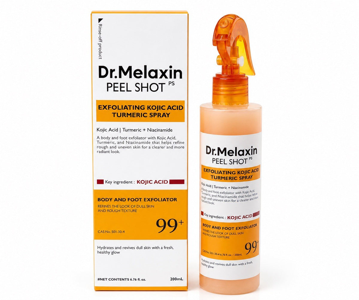 2 pack Dr. Melaxin Peel Shot Kojic Acid Turmeric Spray 200ml Body