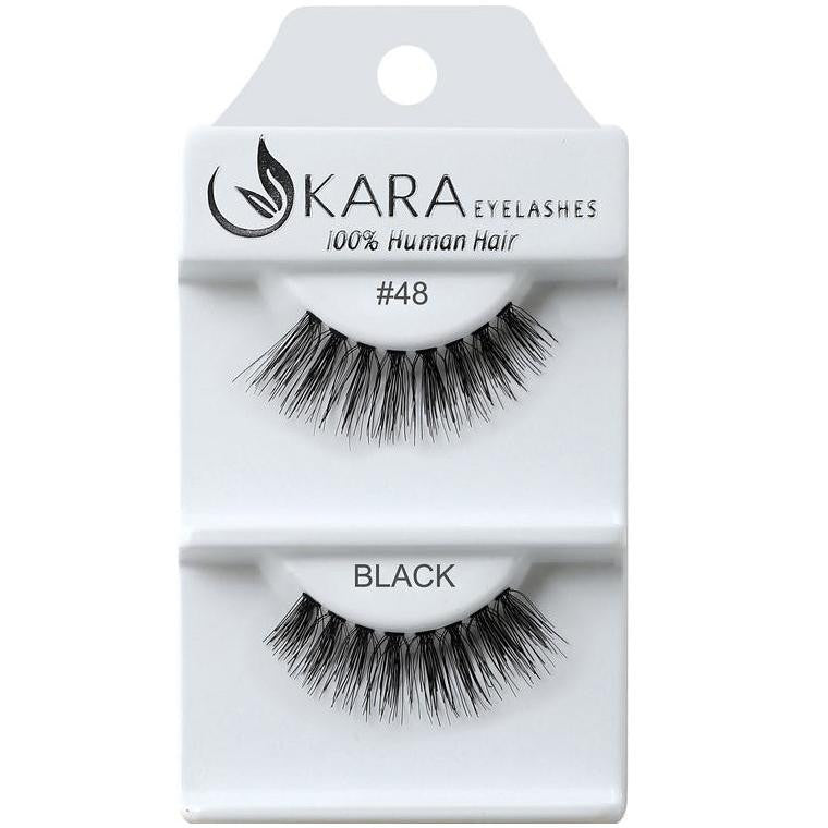 6 Pairs 100% Human Hair False Eyelashes - Kara Assorted Styles