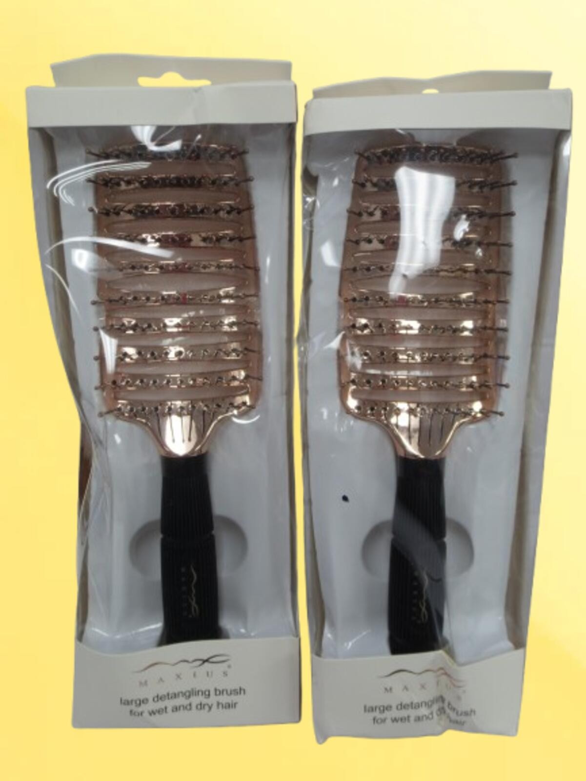 Large Detangling Hair Brush for Wet & Dry Hair - Pack of 2