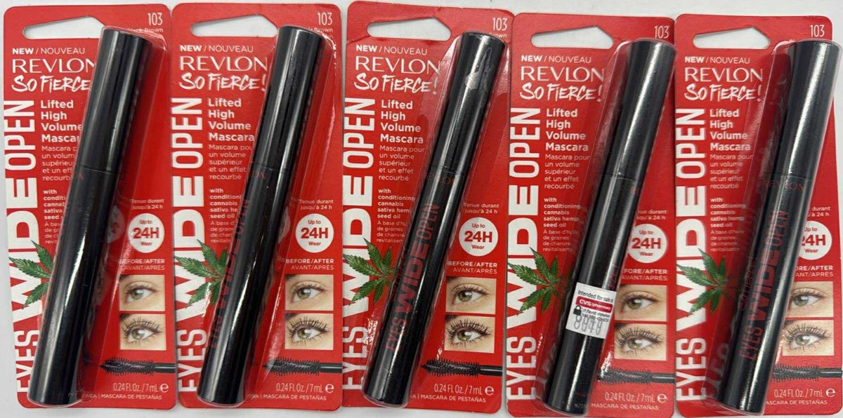 5-Pack High Volume Mascara for Bold Lash Look - Black Brown