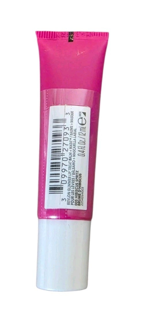 Revlon Glimmer Lip Balm & Mask Treatment - Hibiscus Spritz 0.4oz