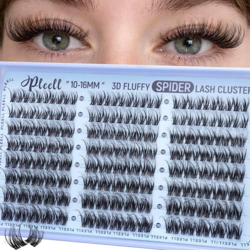5D Wispy Lash Clusters D-Curl False Eyelashes Natural Look 10-16mm DIY Extensions