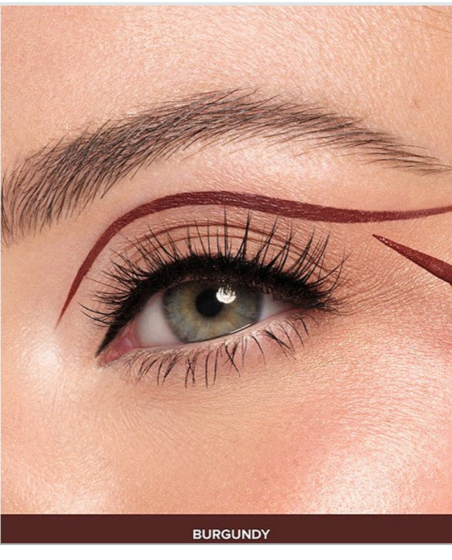Liquid Eyeliner Burgundy 2.4ml - Eye Makeup, Long-Lasting, Cruelty-Free
