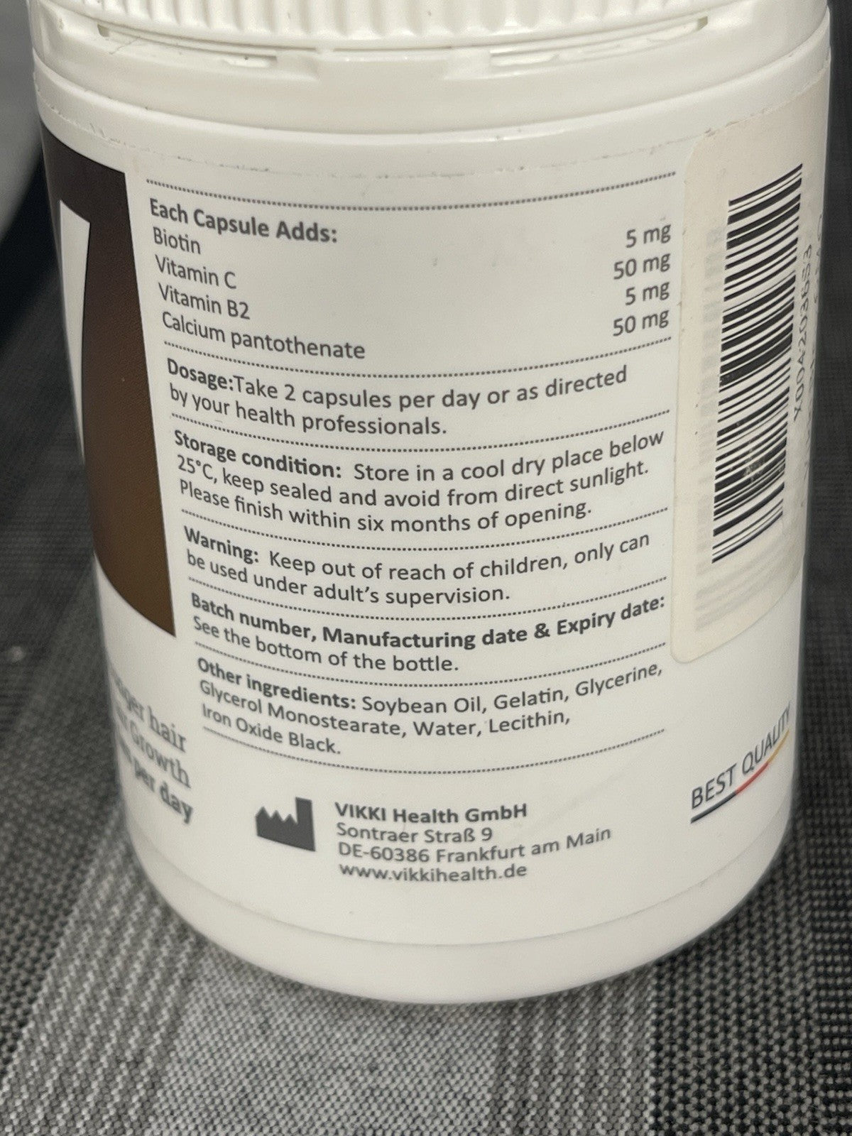 Biotin Plus Hair Growth Supplements - 60 Soft Capsules