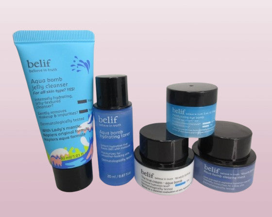 Hydration & Skincare Rescue Kit - 4-Piece Set with Cream, Toner, Mask, Cleanser