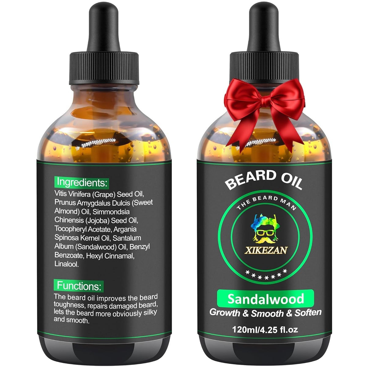 Organic Jojoba & Argan Oil Beard Oil - Nourishing, Softening & Strengthening 4.25 Oz
