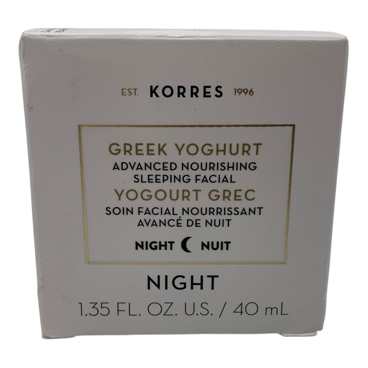 Korres Greek Yoghurt Sleeping Facial - Nourishing Night Cream 1.35 FL OZ