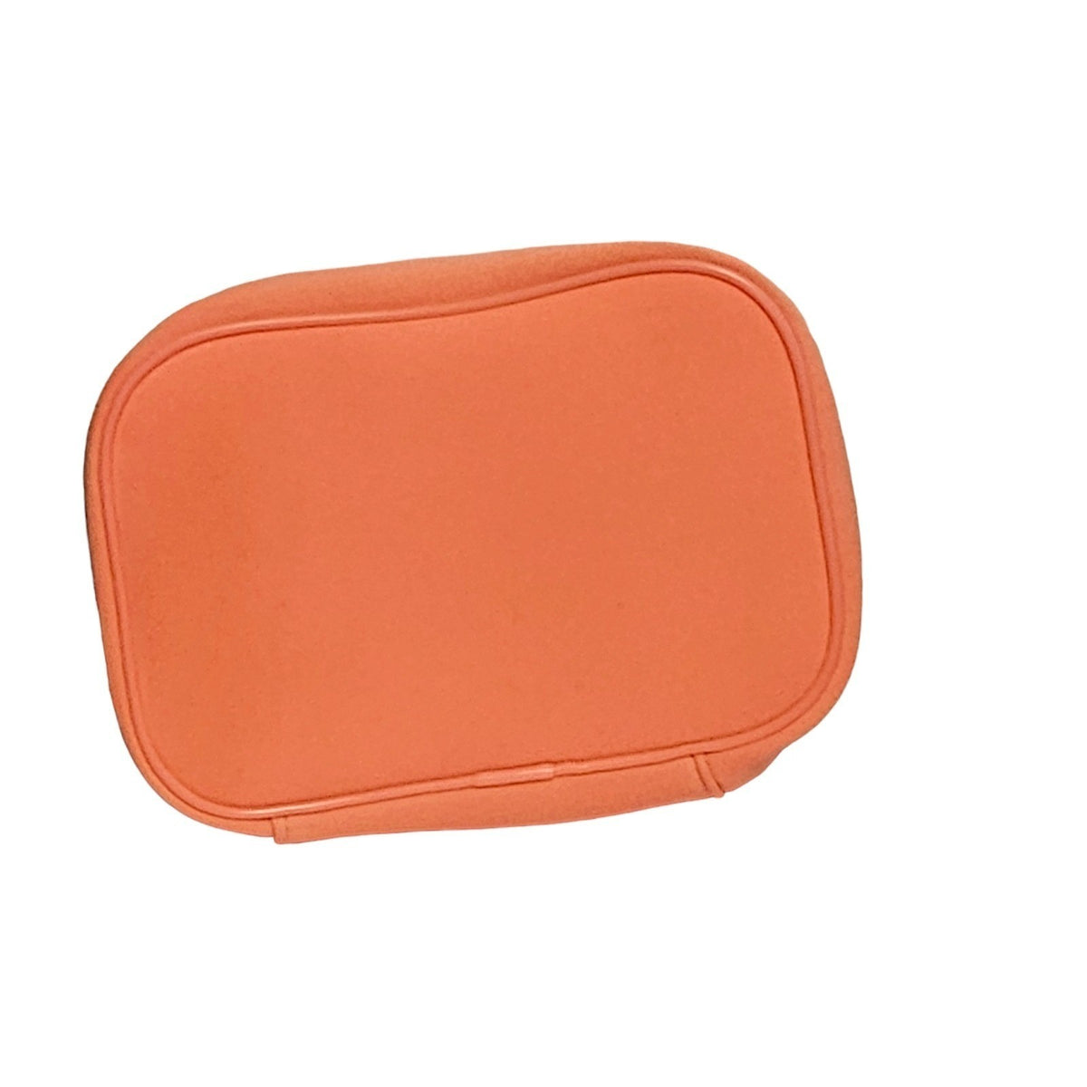 Orange Zippered Cosmetic Makeup Bag Case - Padded Travel Organizer