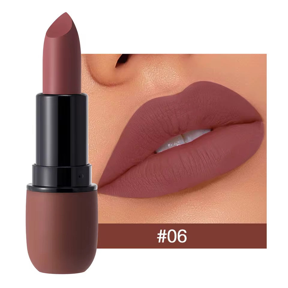 6-Color Matte Lipstick Set - Waterproof, Long-Lasting Velvet Lip Colors