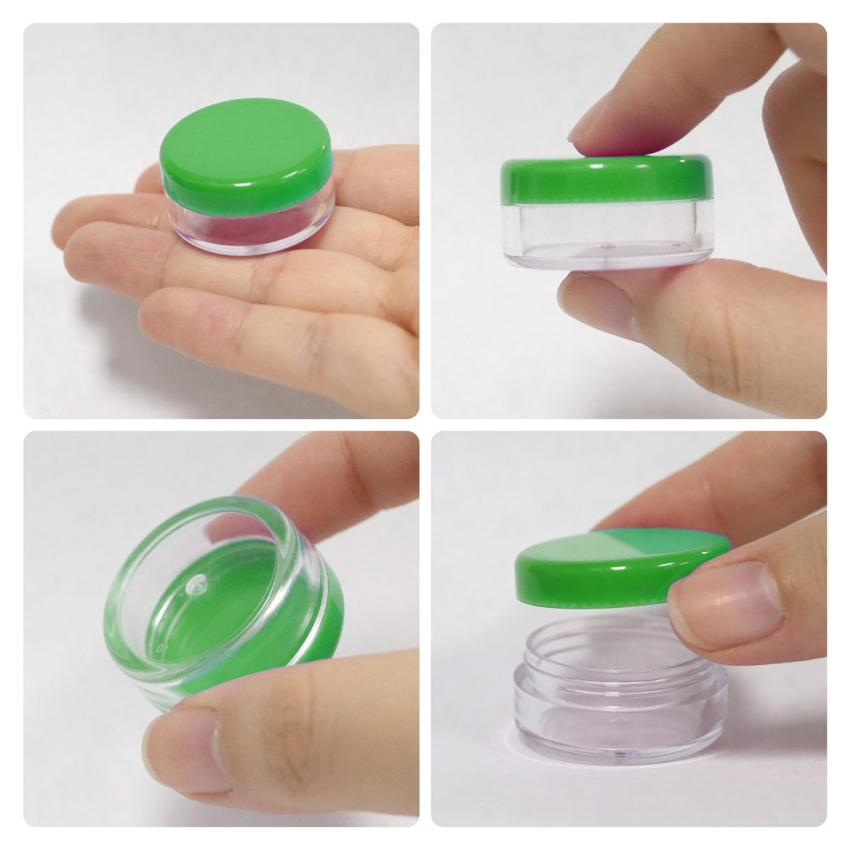 200 Pack 5ml Plastic Makeup Sample Jars - Cosmetic Lotion Containers