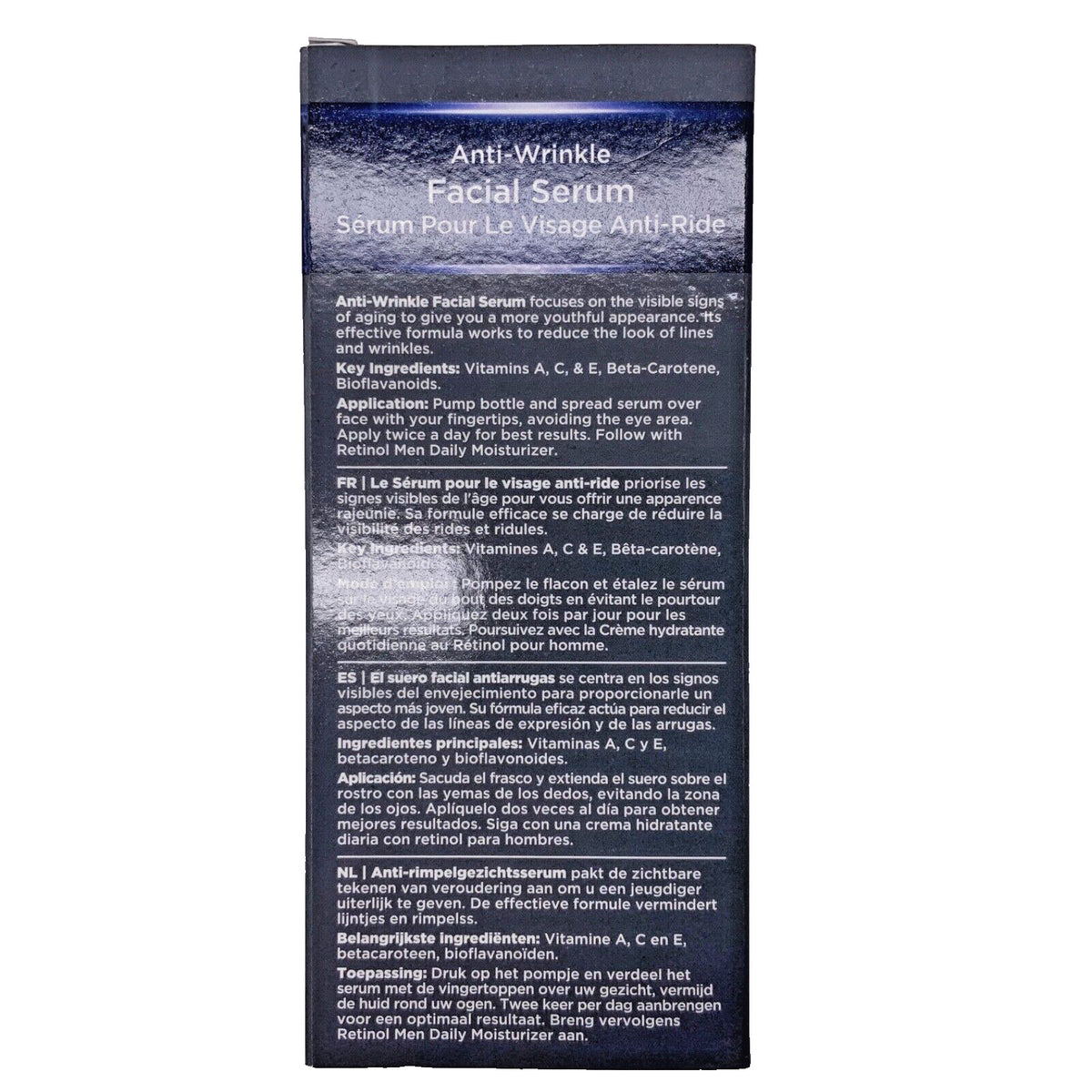 Men's Retinol Anti-Wrinkle Serum - Reduce Lines, Firm & Tone Skin, 1oz