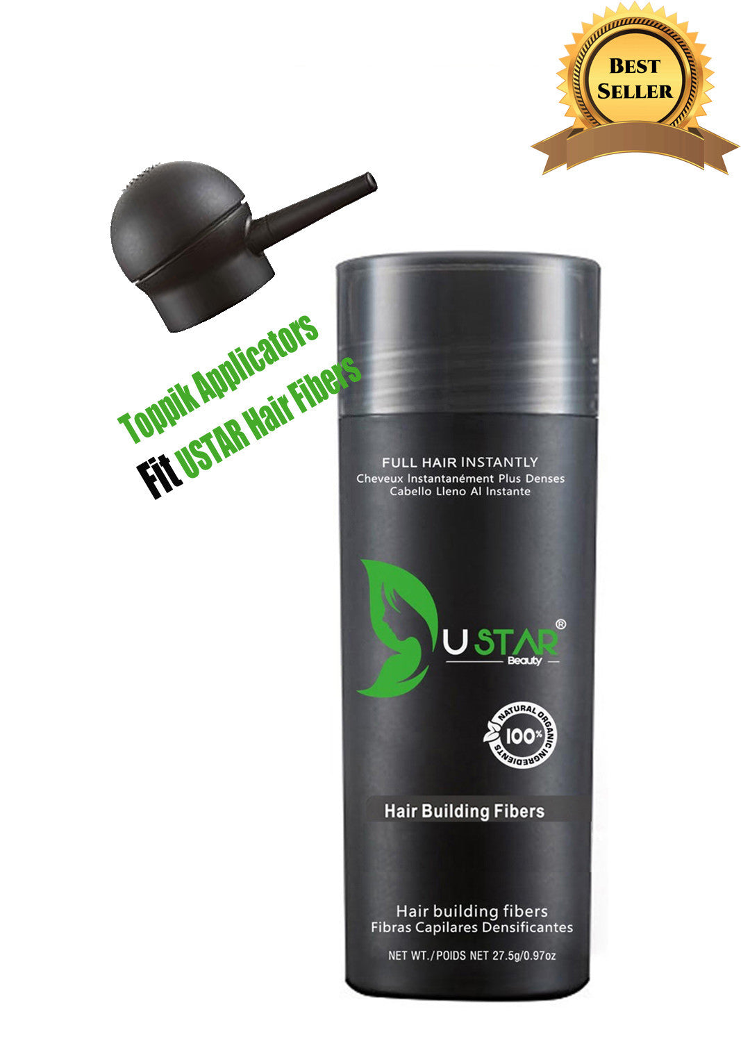 Hair Loss Concealer Auburn Ustar Fibers 0.97oz FREE SHIPPING