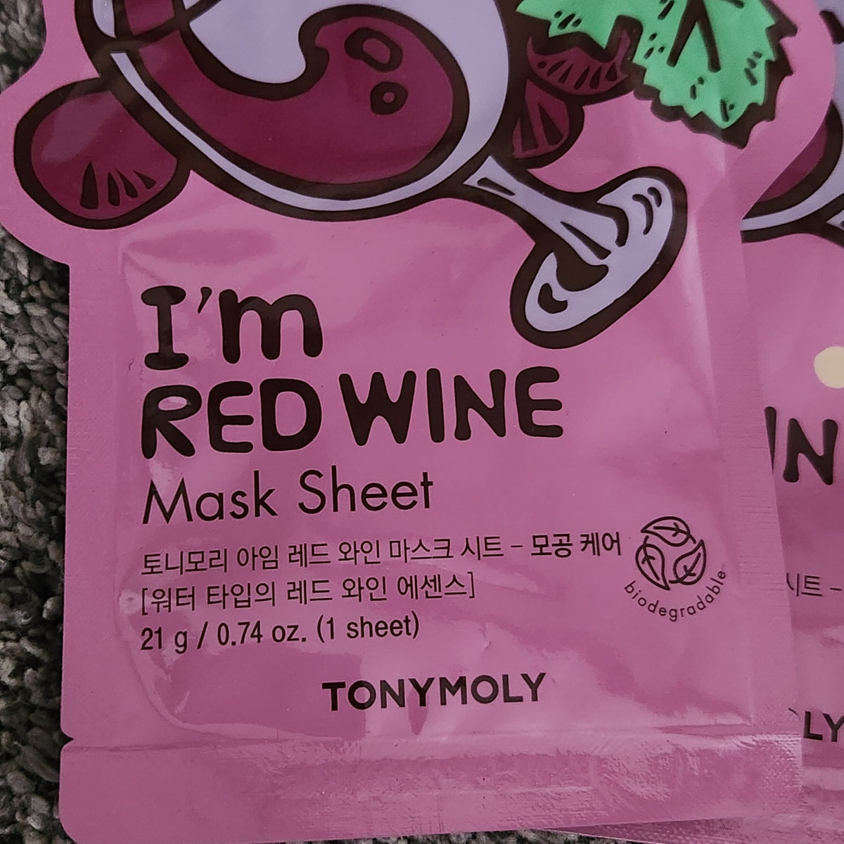 Tony Moly I'M Red Wine Pore Care Mask - Set of 10