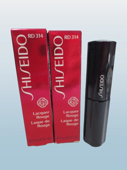 Shiseido Lacquer Rouge RD314 Lipstick - 0.2 OZ, Box of 2