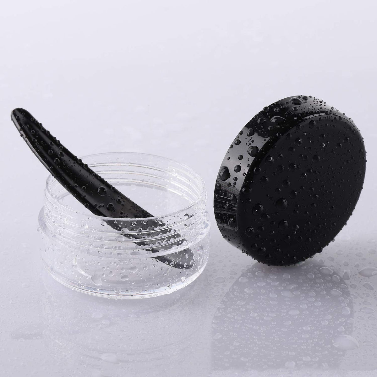 Refillable Cosmetic Sample Jars Set - 100 Pack 10g Travel Containers with Lids & Spatulas