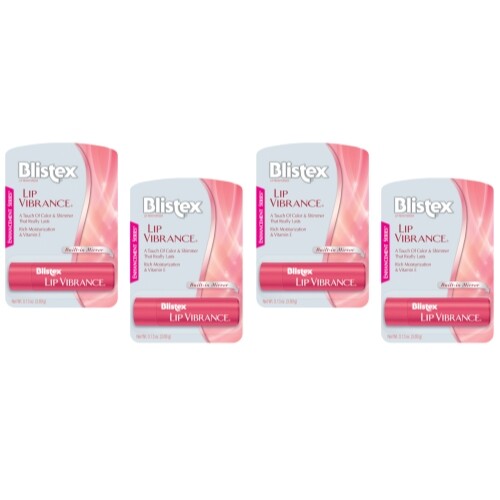 Lip Protectant Set - 4 Pack Blistex Lip Vibrance 0.13 oz Each