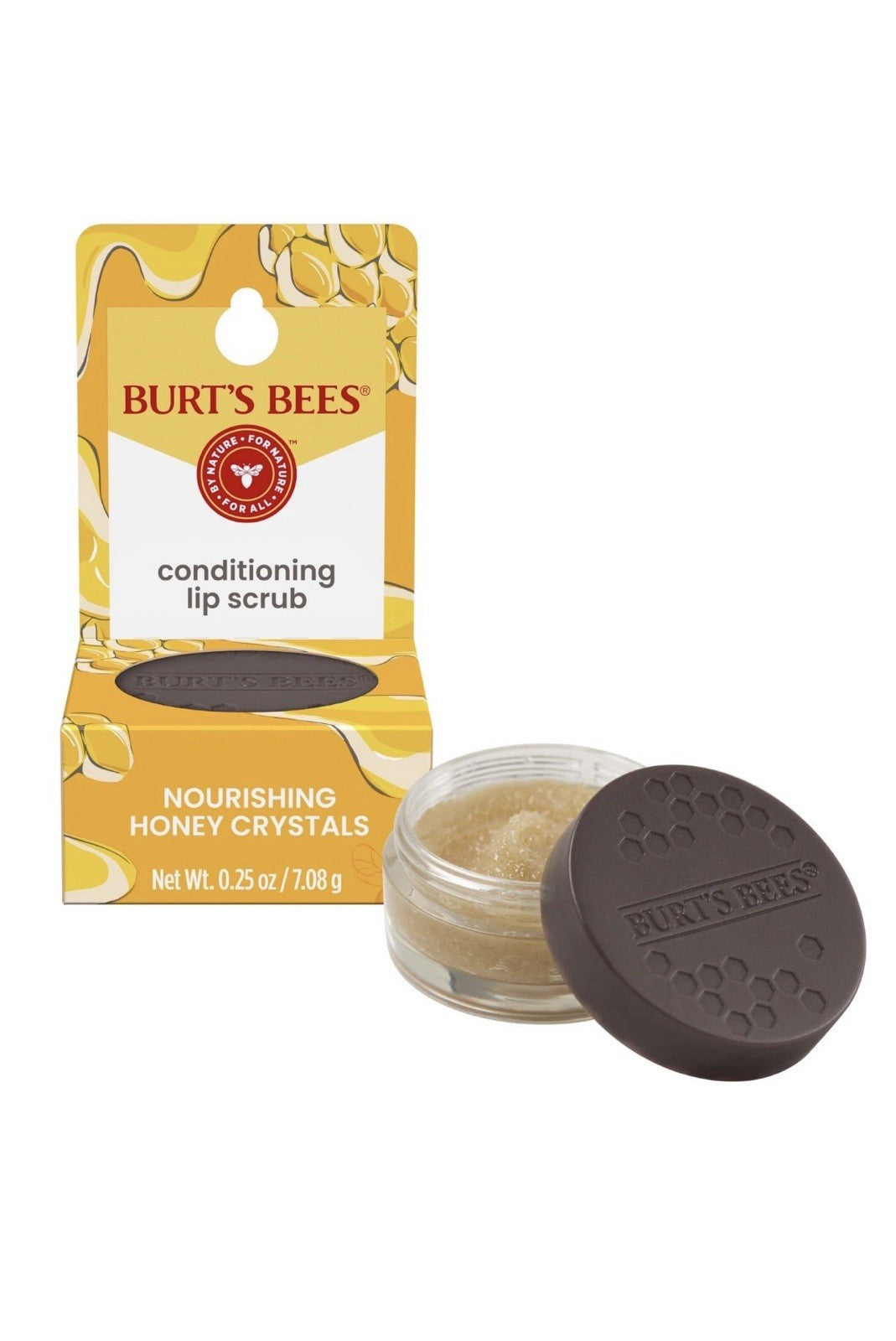 Burt's Bees Honey Lip Scrub Cranberry 0.25oz Natural Exfoliant