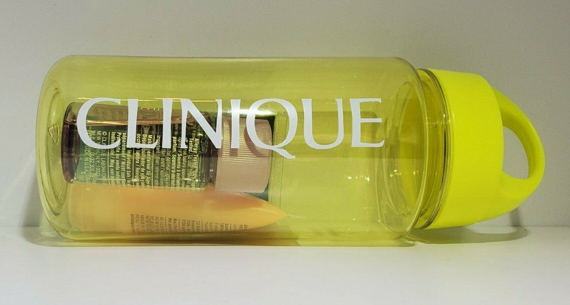 Water Bottle Set with Makeup Remover and Skincare Samples - BPA-Free