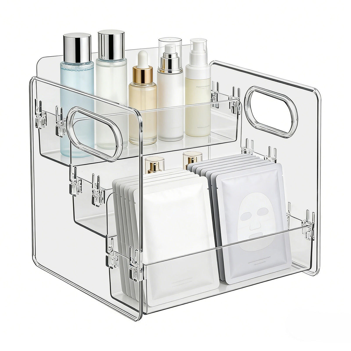 Bathroom Counter Cosmetic Organizer with 3 Tiers for Makeup & Skincare