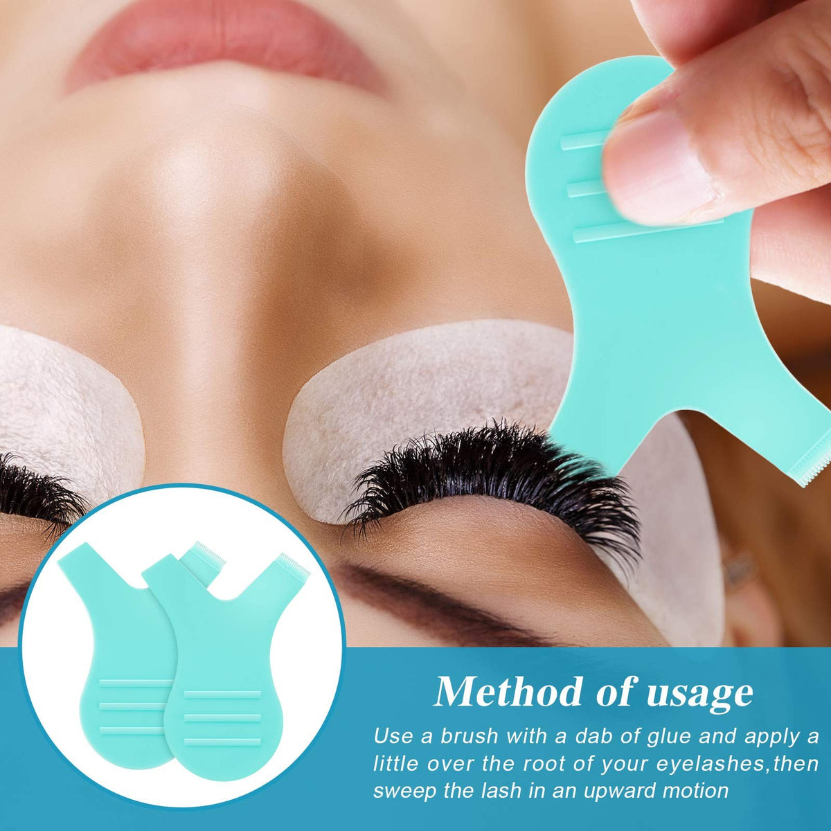 30 Pieces Eyelash Lift Tools Silicone Brush Set for Lash Perm & Extension