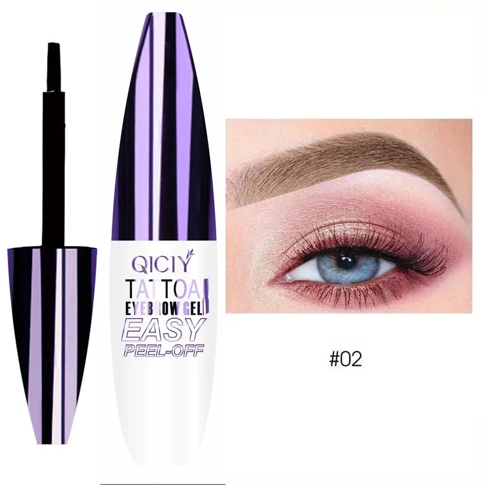 Waterproof Semi-Permanent Eyebrow Tint Gel - Long-Lasting Brow Coloring & Shaping