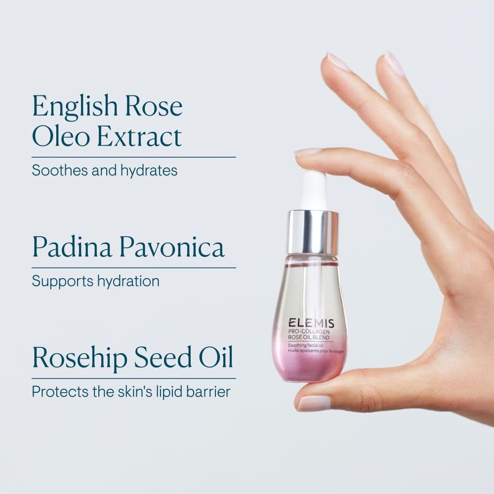 ELEMIS Pro-Collagen Rose Facial Oil 0.5 oz - Anti-Aging Hydrating Serum