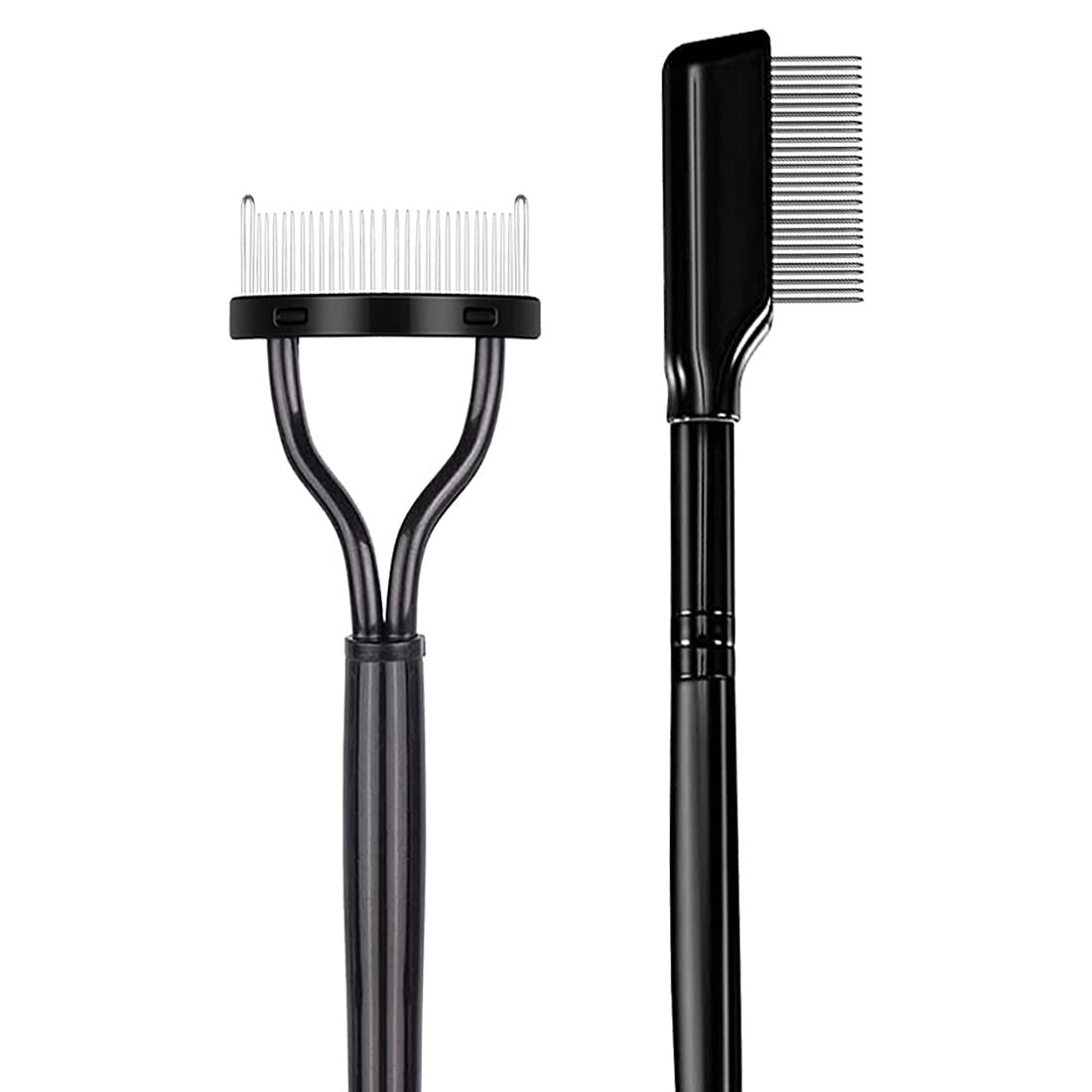 Stainless Steel Eyelash Comb Set for Perfect Lash Separation - 2 Pieces