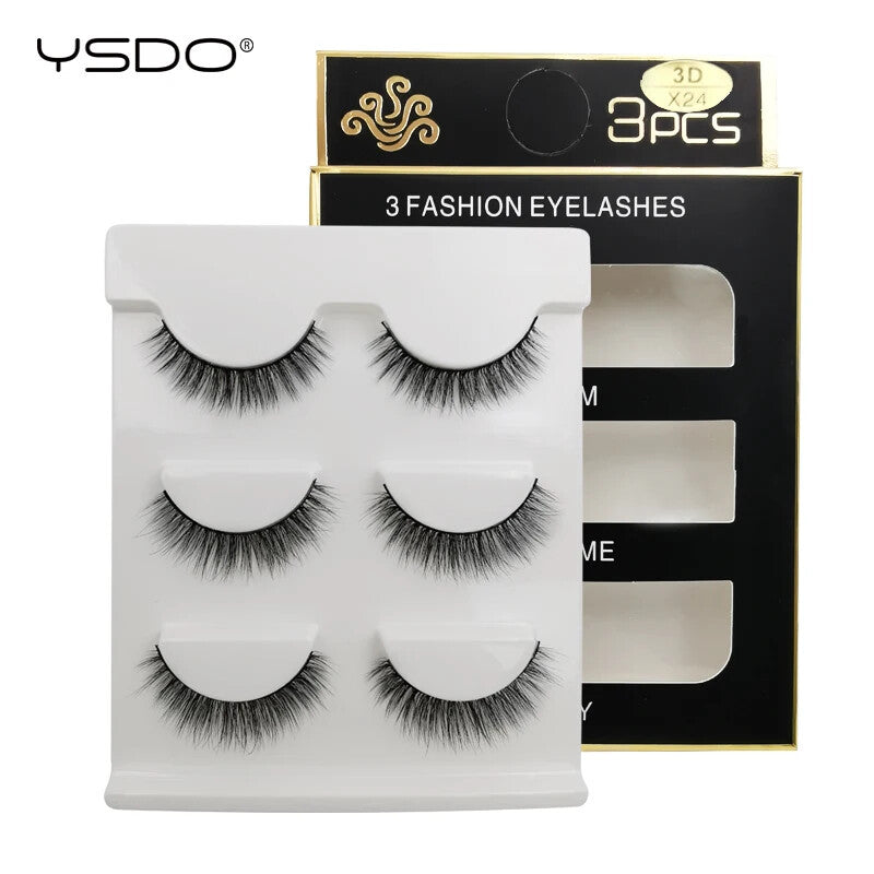Wholesale 30 Pairs False Eyelashes Natural 3D Faux Cils Cruelty-Free Reusable