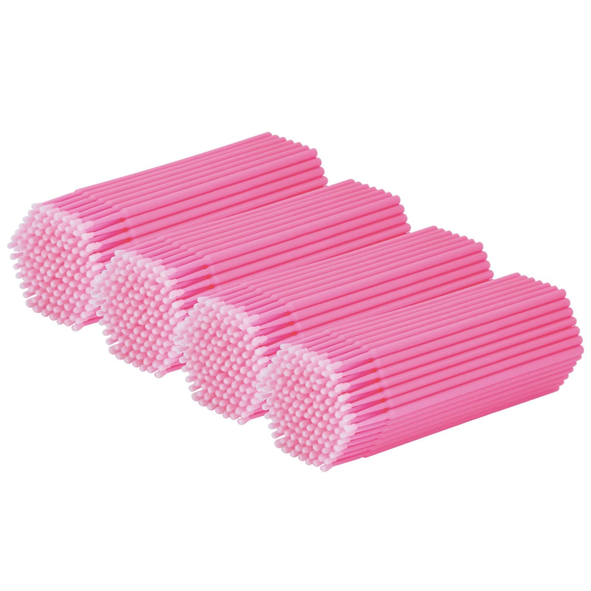 Disposable Micro Cotton Swabs for Makeup & Cleaning - Pink, 400 pcs