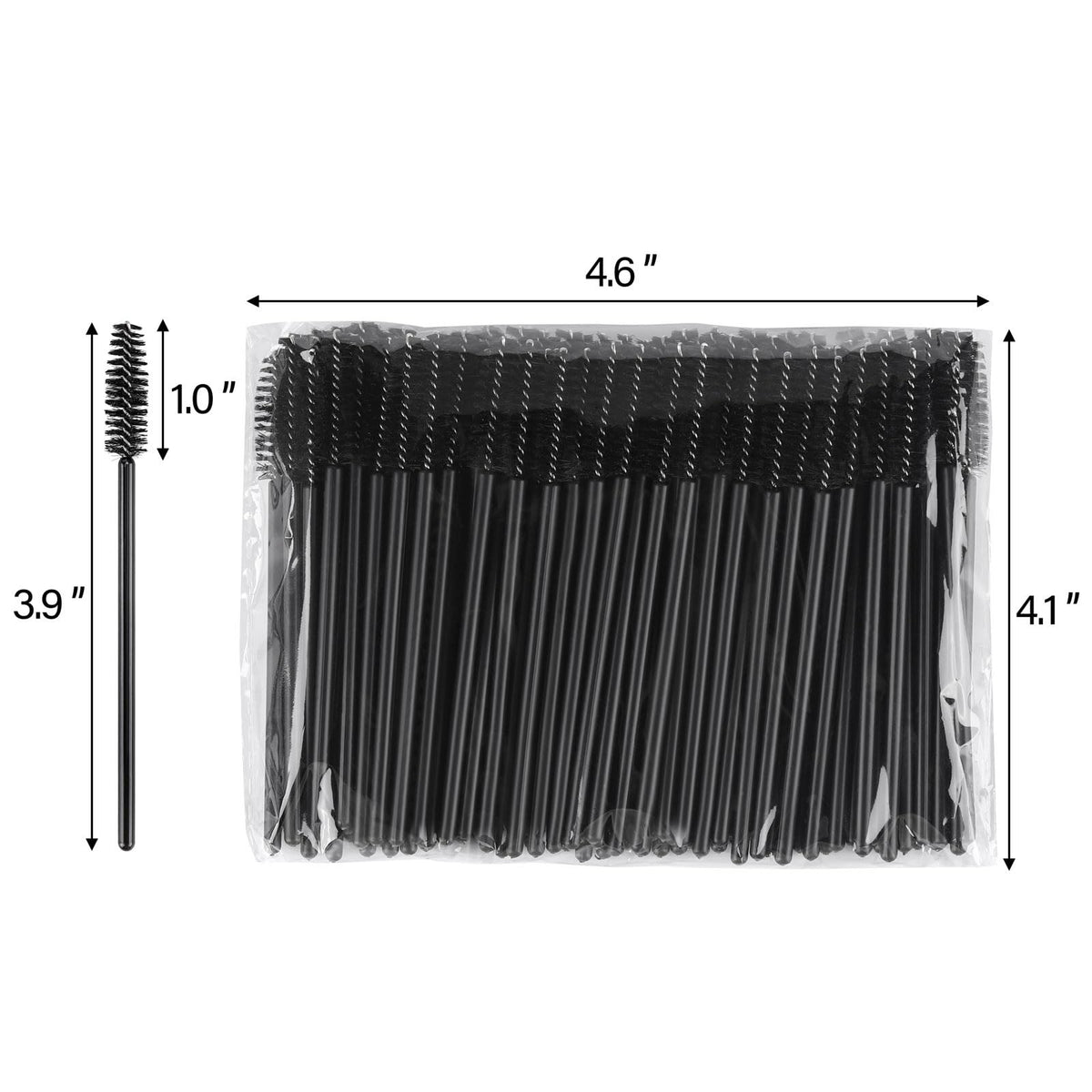 Disposable Mascara Wands 500 Pieces Eyelash & Brow Applicators Professional Makeup Tool