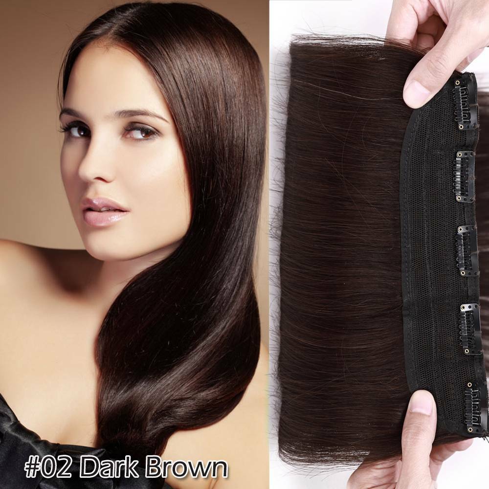 Clip-In Human Hair Extensions Full Head Highlight Straight