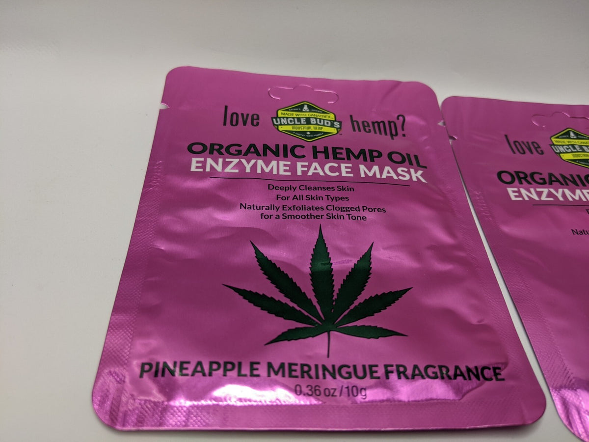 Organic Hemp Enzyme Face Mask – Pineapple Meringue (Lot of 2)