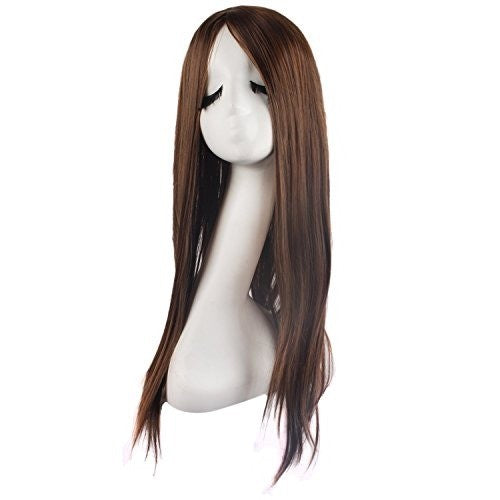 Long Straight Synthetic Wig - Heat Resistant & Elegant 28 Inch Style