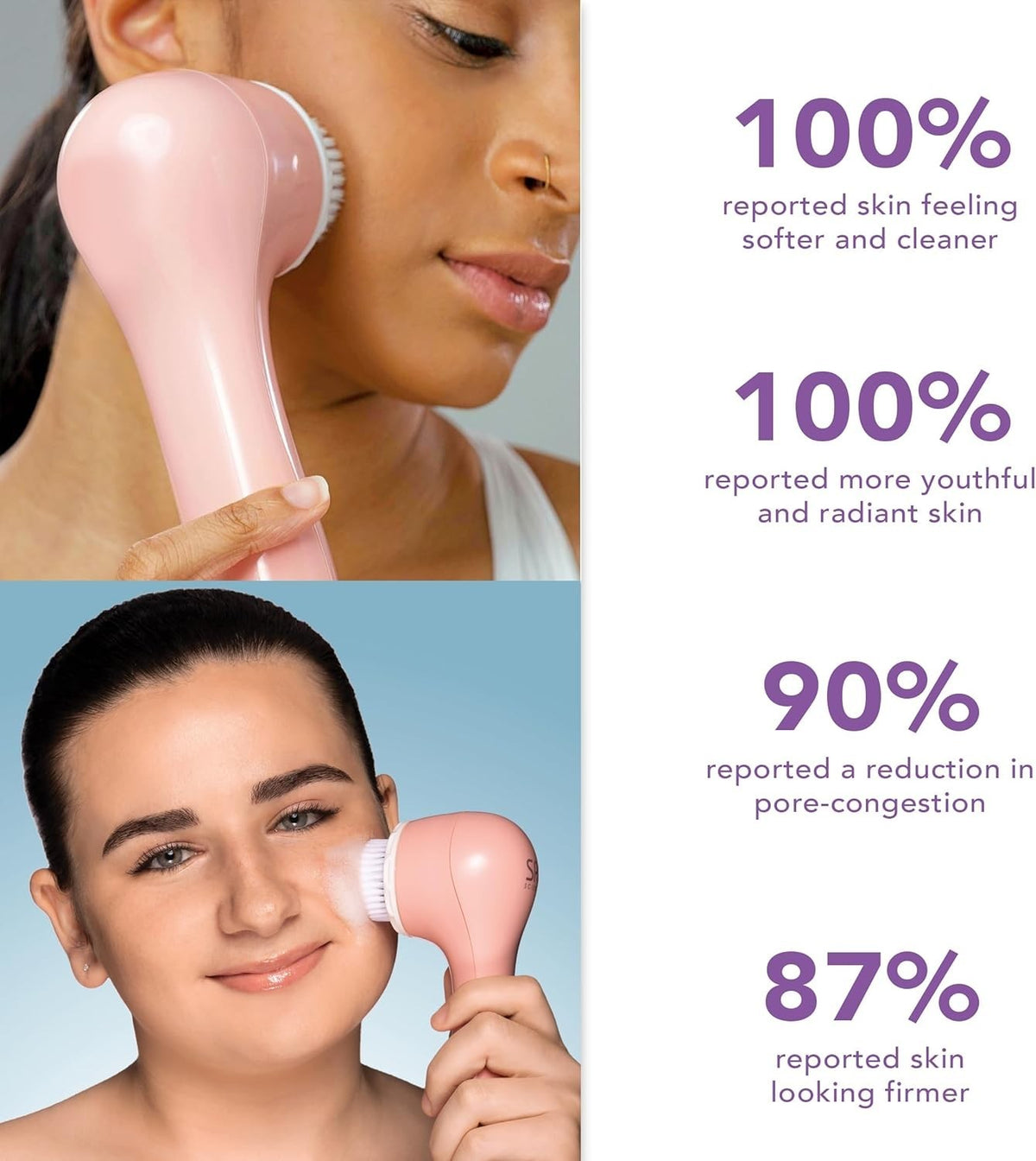 Sonic Cleansing Brush with Infusion System for Anti-Aging & Deep Facial Cleansing