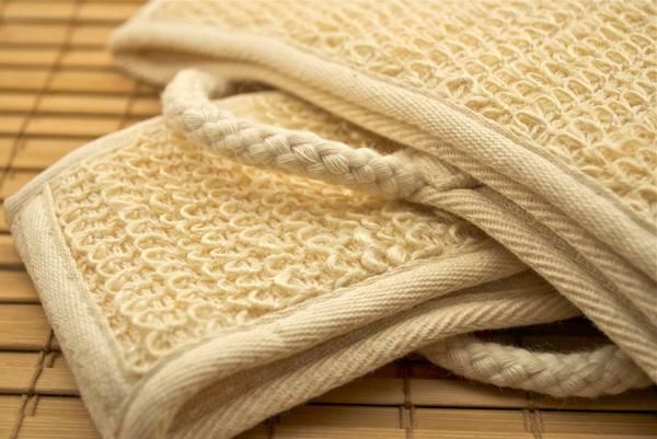 Soft Natural Sisal Fiber Back Strap Exfoliator Scrubber Spa Body Skin