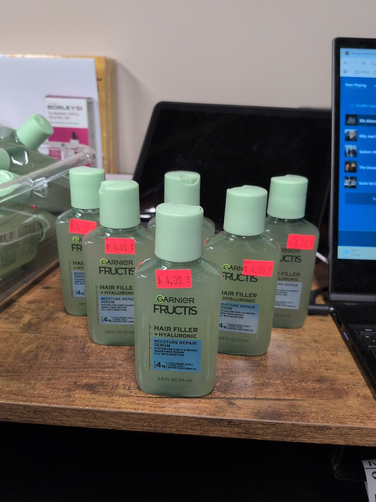 Garnier Fructis Hair Filler Moisture Repair Serum Treatment - Pack of 6