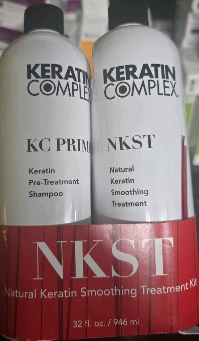 Keratin Complex Natural Smoothing Treatment Kit - 16 Oz Shampoo & NKST