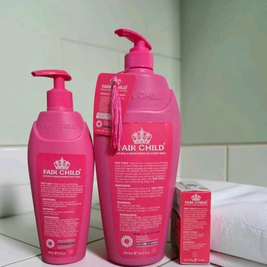 Natural Amino & Vitamin Shower Gel, Body Lotion & Soap Set