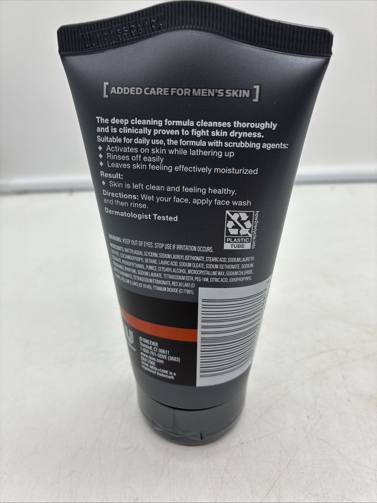 LOT OF 4--Dove Men + Care Face Scrub DEEP CLEAN Each is 5oz. FREE