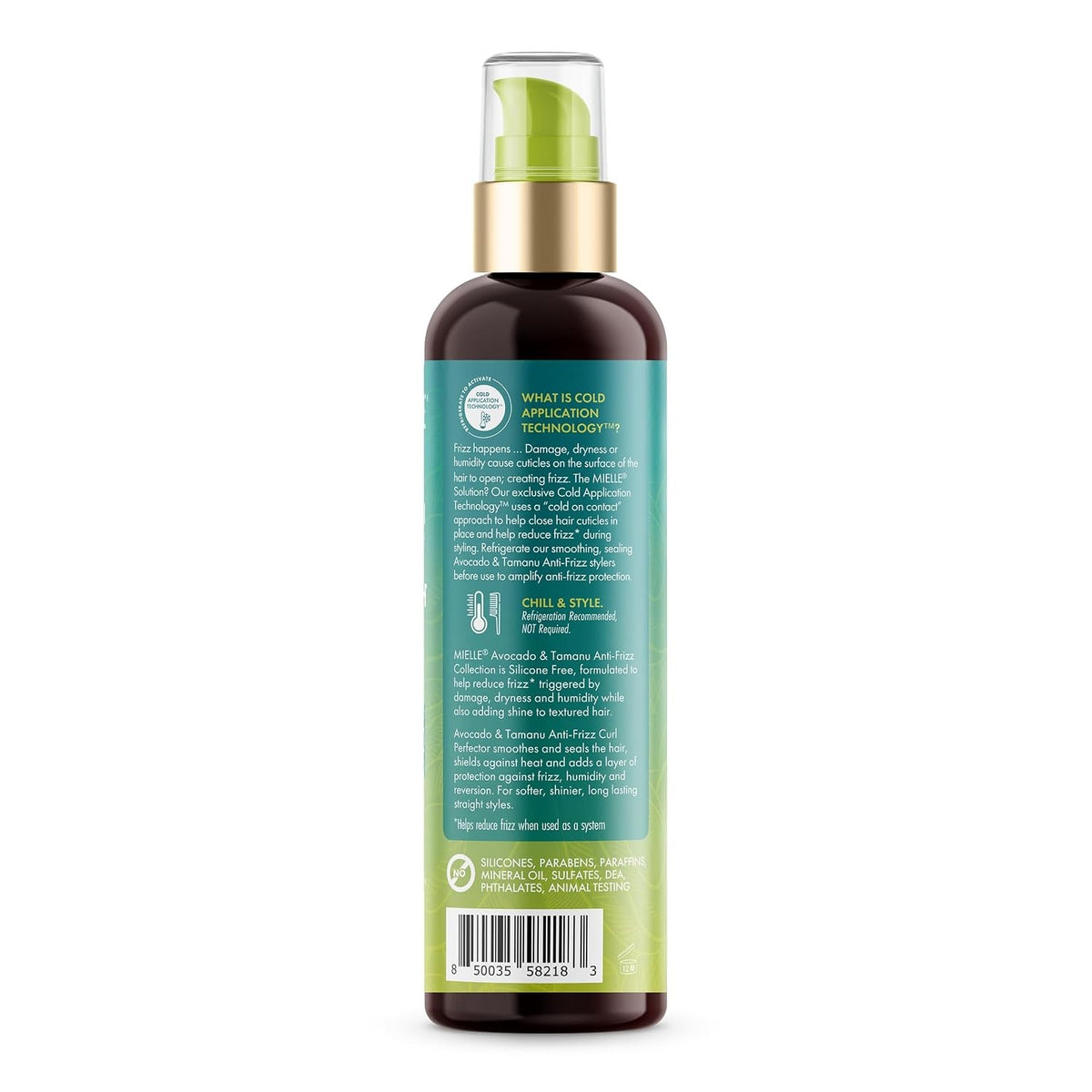 Anti-Frizz Hair Serum with Avocado & Tamanu Oil - Stay Straight, 6 Fl Oz