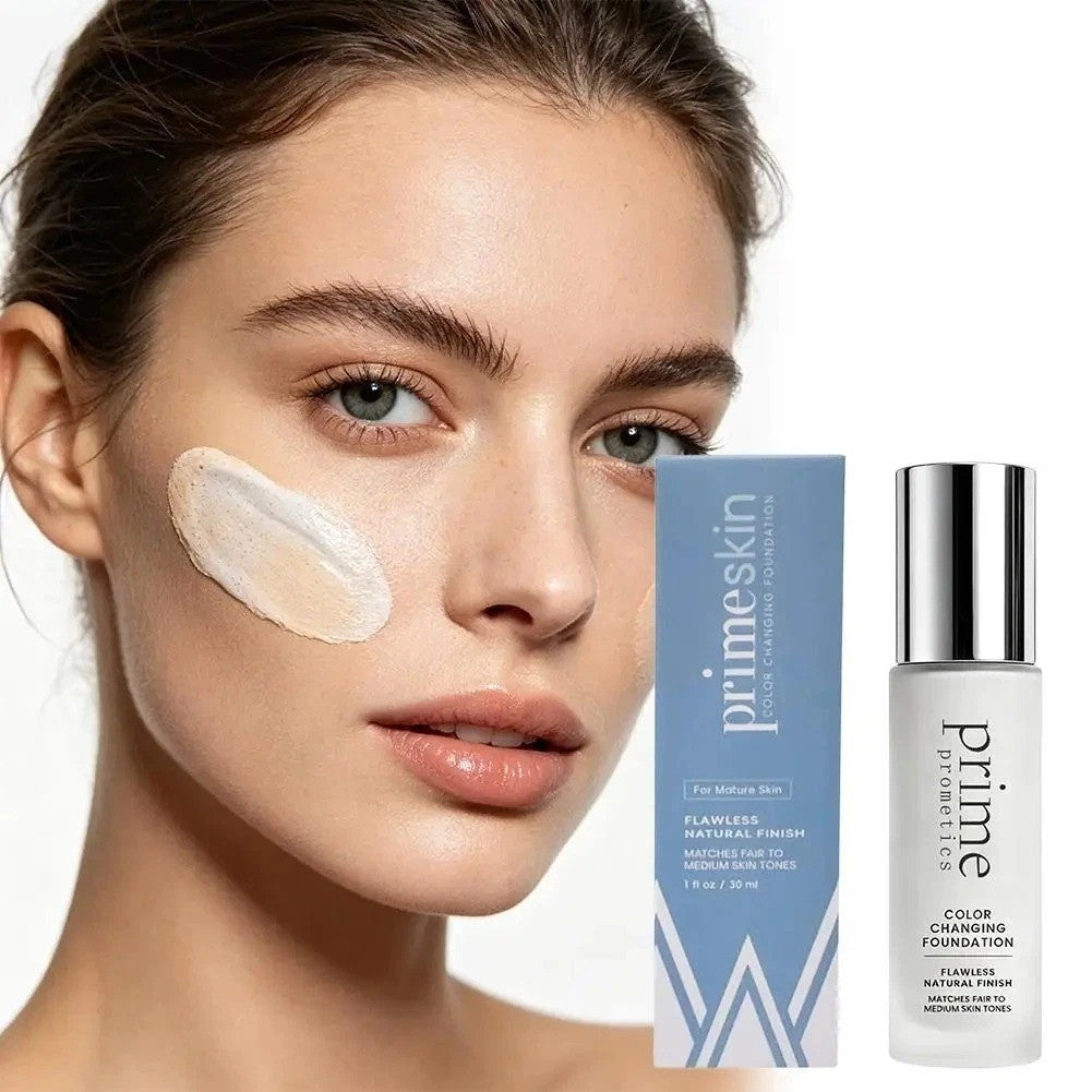 Color Changing Foundation for Mature Skin - Natural Finish, 30ml