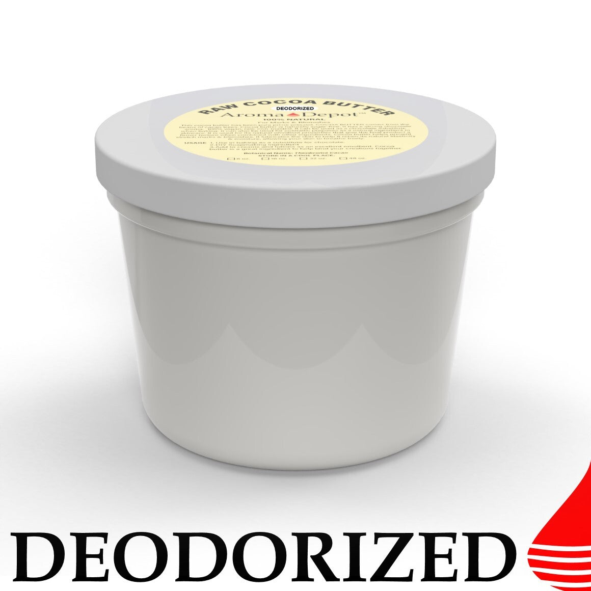 DEODORIZED Raw Cocoa Butter Natural Prime Pressed Food Grade