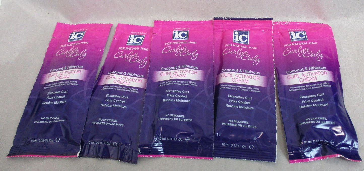 Curl Activator Cream Pack - Hydrating Coily & Curly Hair Treatment, 50 Packets
