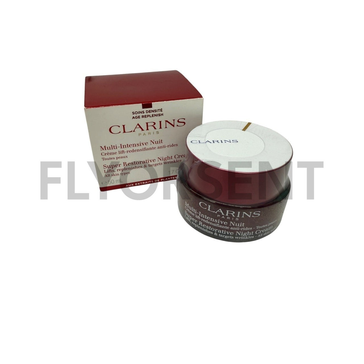 Clarins Super Restorative Night Cream 1.7 oz Anti-Aging Hydrating Skin Care