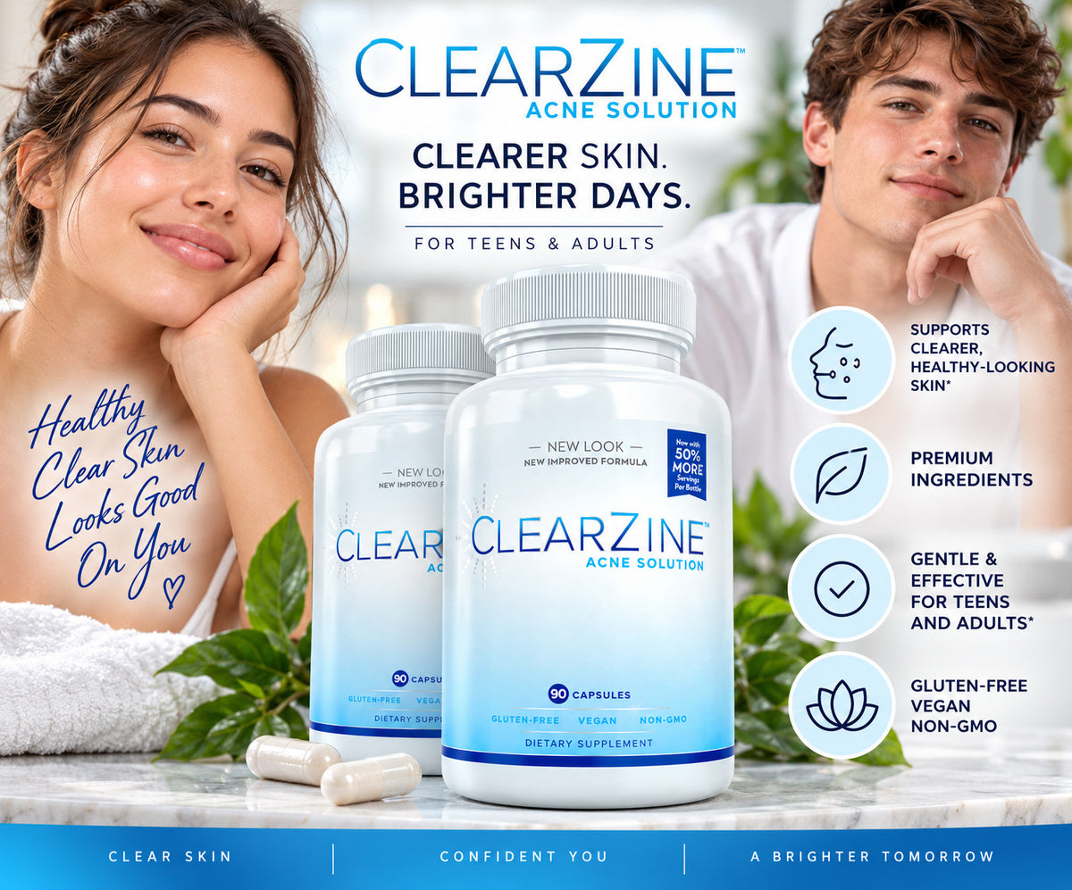 Acne Treatment Pills - Clear Skin Vitamins for Teens & Adults