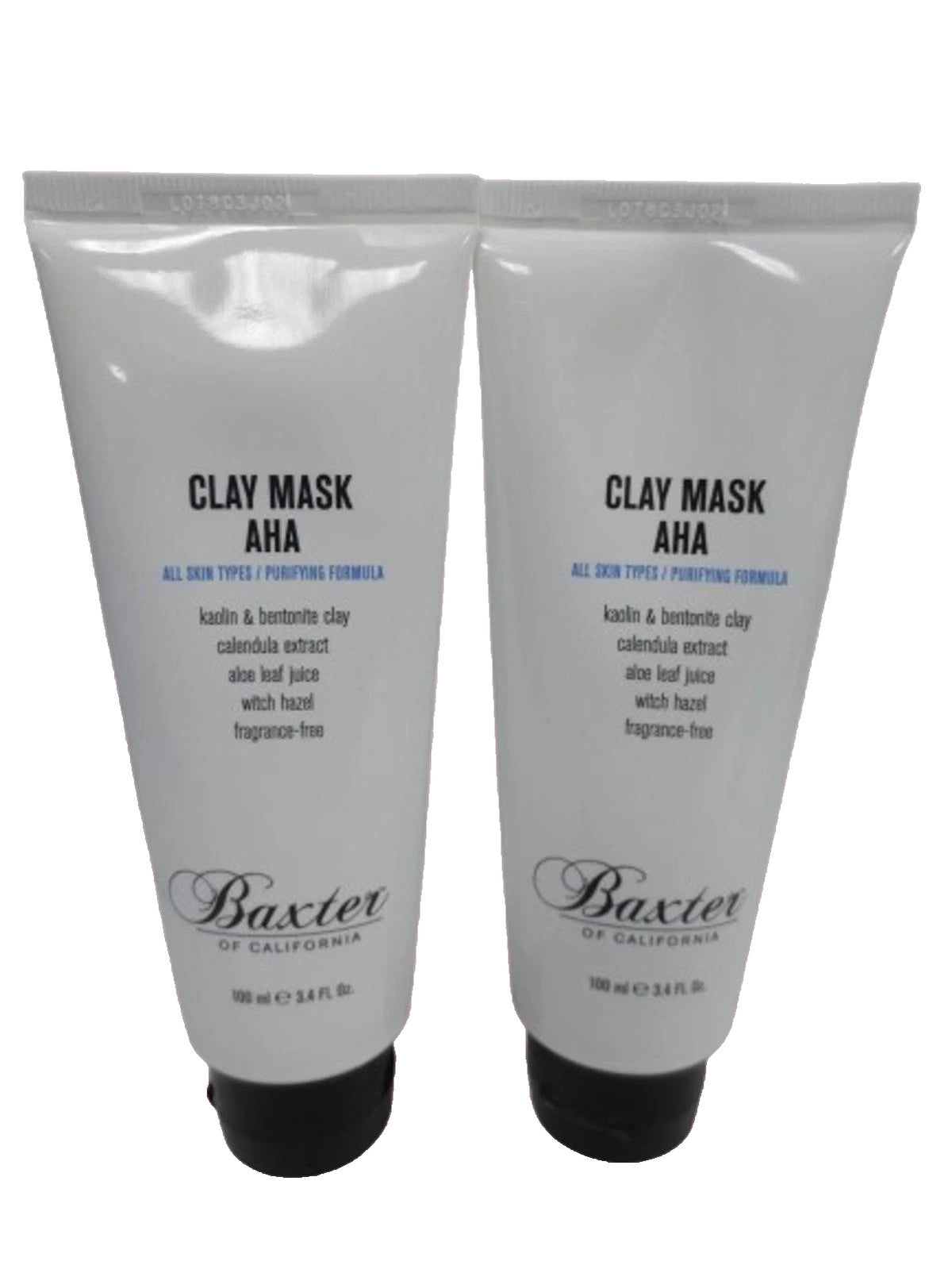 Baxter Clay Mask AHA - All Skin Types, 3.4 oz (Pack of 2)