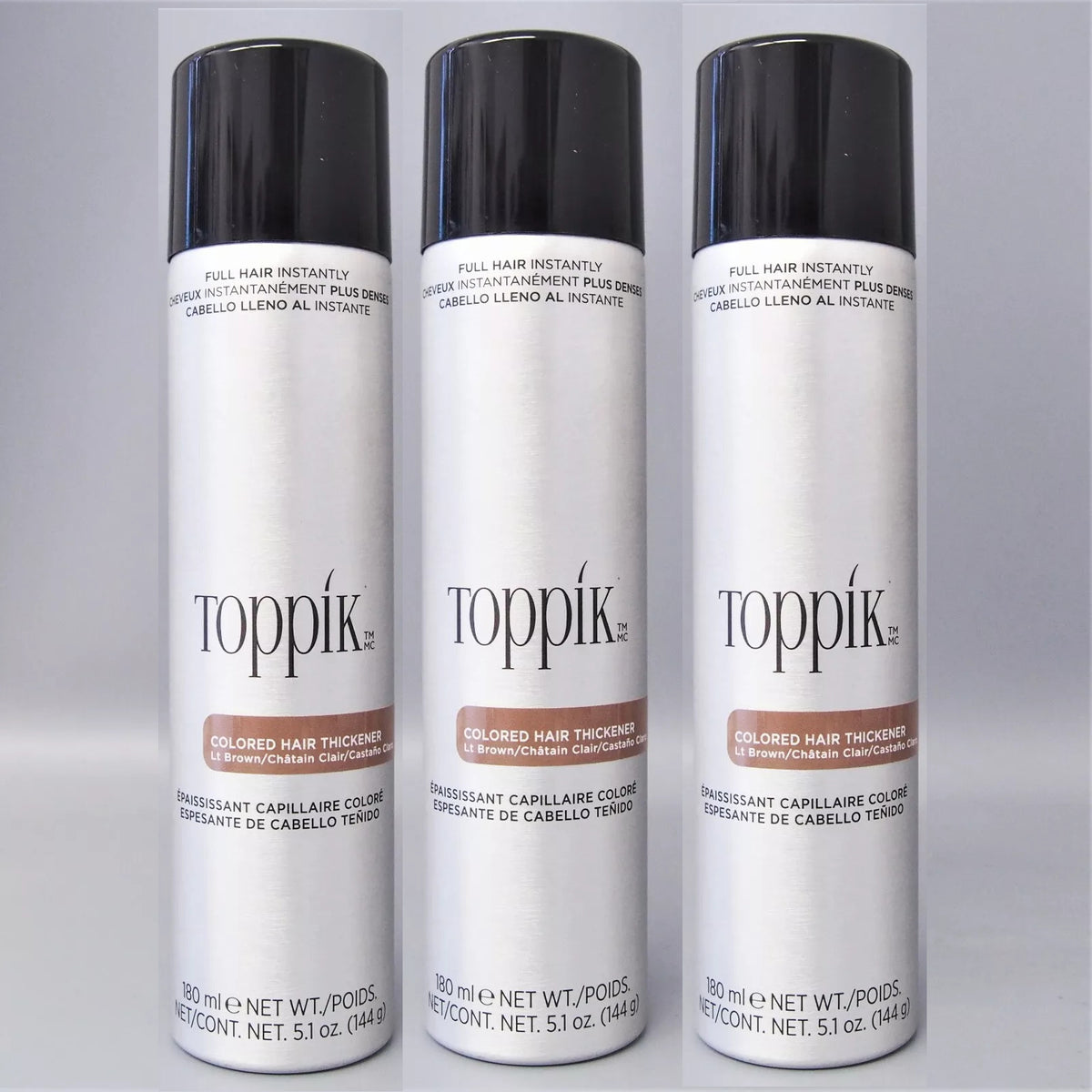 Hair Thickener Spray Light Brown 5.1 oz - 3 Pack